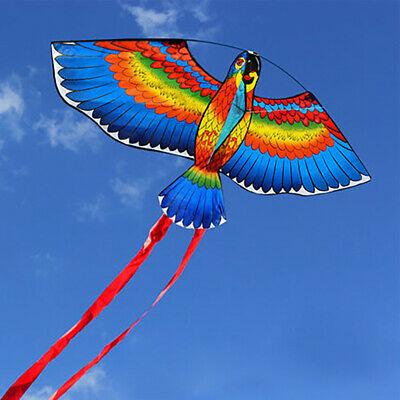 Bule New Kites For Kids Children Lovely Cartoon Parrot Kites With Flying Line